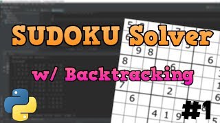 Python Sudoku Solver Tutorial with Backtracking p.1 screenshot 3