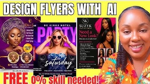How I Design Stunning Flyers for FREE with AI Tools #freeaitools