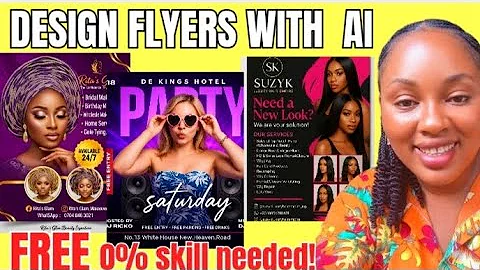 How I Design Stunning Flyers for FREE with AI Tools #freeaitools