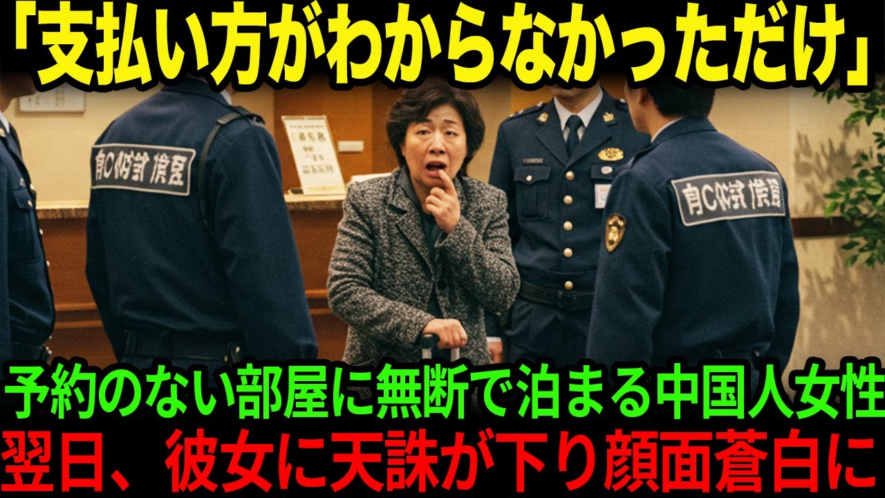 【海外の反応】「ただで泊まれると思った！」中国人女性がホテルで無断滞在、しかしこのあと彼女に地獄の結末が訪れ