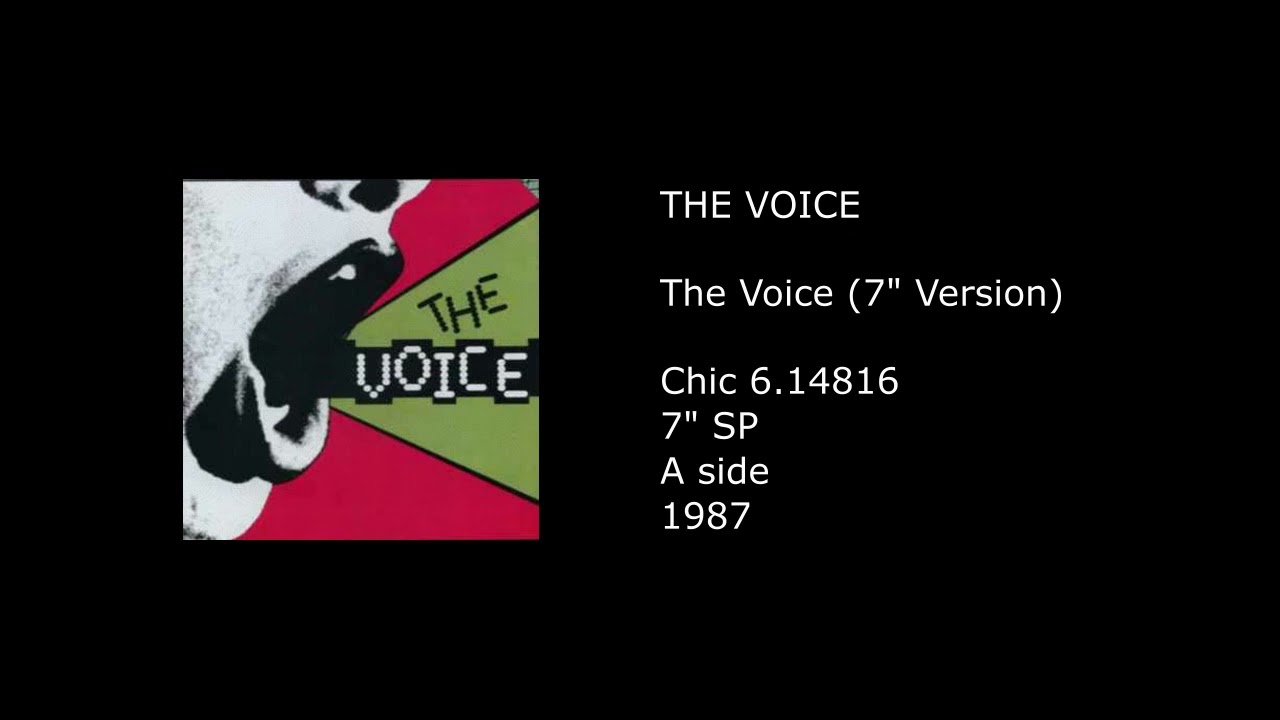 THE VOICE - The Voice (7'' Version) - 1987 - YouTube