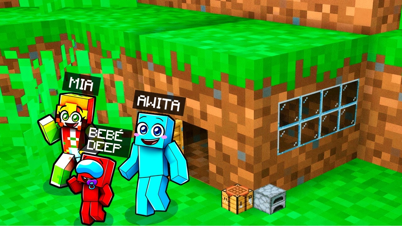 Viviendo DENTRO de UN BLOQUE por 100 Dias en Minecraft....