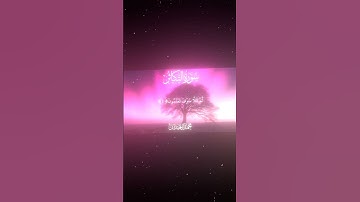 سورة التكاثر|1-8|القارئ:#محمد_اللحيدان #قران #quran #قران_كريم #تلاوة #تلاوة_هادئة #آية #تلاوة_خاشعة