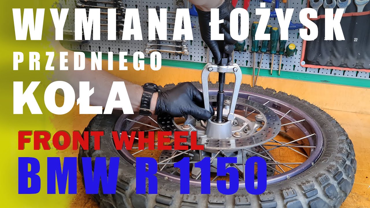 BMW R1150 wymiana łożyska PRZEDNIEGO KOŁA