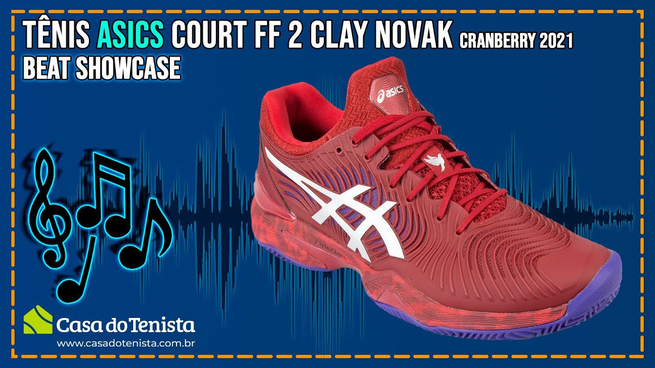 Tênis ASICS Court FF 3 Novak - Masculino - Azul - Asics Brasil