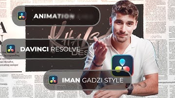Call Out Title: Iman Gadzhi Style Animation in DaVinci Resolve | 17