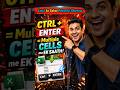 Excel Ctrl + Enter Shortcut | Multiple Cells Me Ek Saath Data Fill #excel #exceltips #viral #shorts