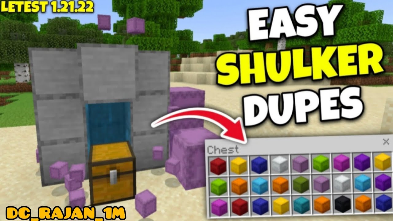 Shulker Duplication Glitch Still Working! Minecraft Dupes Glitch in Bedrock Edition 1.21.22!