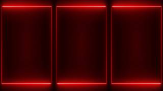 Red Neon Frame Motion Background Video 4K - 1 Hour Ambient Visualizer Loop screenshot 2