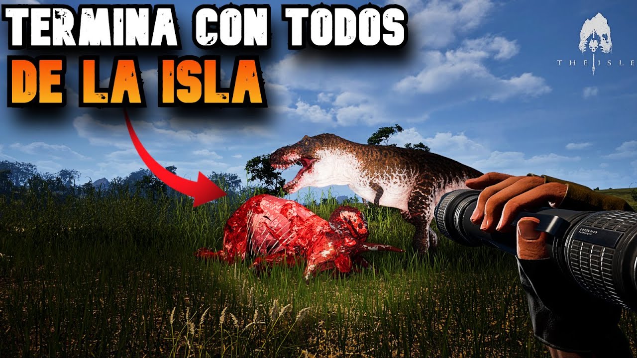 😨EL ULTIMO HUMANO DE LA ISLA MU3R3 // TYRANNOSAURUS REX DEVORA A TODOS SIN PIEDAD 🦖☠️ THE ISLE