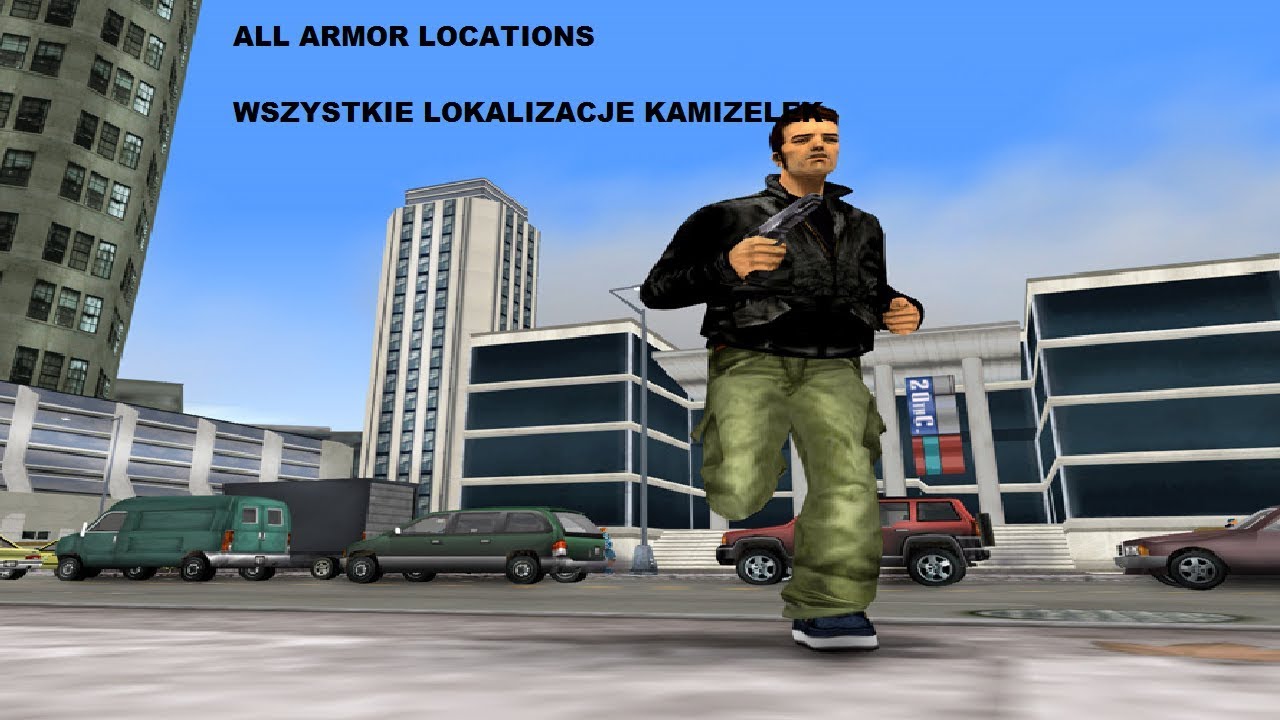 GTA 3 All body armor locations / GTA 3 Wszystkie lokalizacje