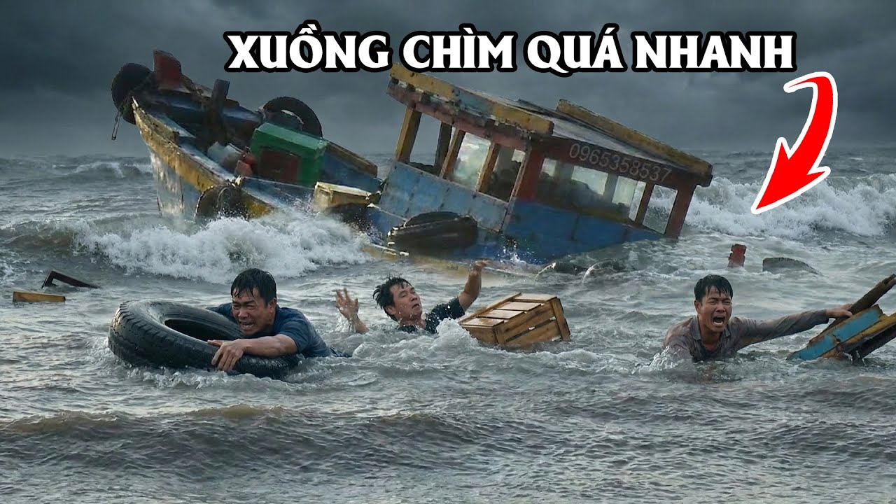 Tài Công Và Hai Ngư Dân Chới Với Cầu Cứu Khi Con Xuồng Chìm Dần Trong Vô Vọng Ngay Cửa Biển Lagi
