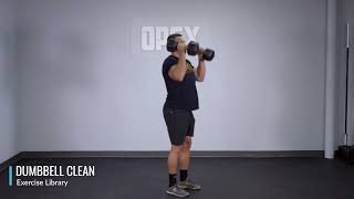 Dumbbell Hang Clean - OPEX Exercise Library