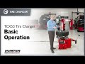 The Hunter TCX53 Tire Changer: Detailed operations video