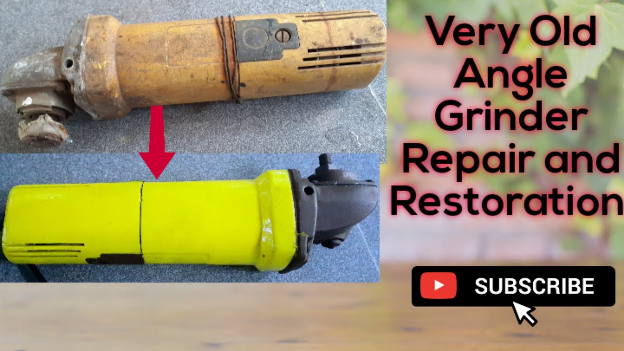 Very Old Angle Grinder Repair and Restoration മലയാളം Voice support