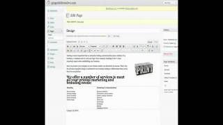 Adding Tables and Links to your Wordpress Website