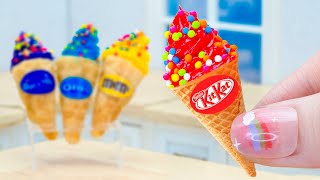 Amazing Miniature Kitkat And Oreo Ice Cream Decorating - Coolest tiny Cool Ice Cream For Summer by Mini Tasty 133,404 views 1 year ago 12 minutes, 40 seconds