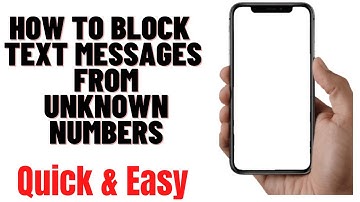 HOW TO BLOCK TEXT MESSAGES ON IPHONE FROM UNKNOWN NUMBERS