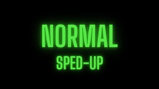 Feid - Normal // + letra/lyrics 4K (sped-up)