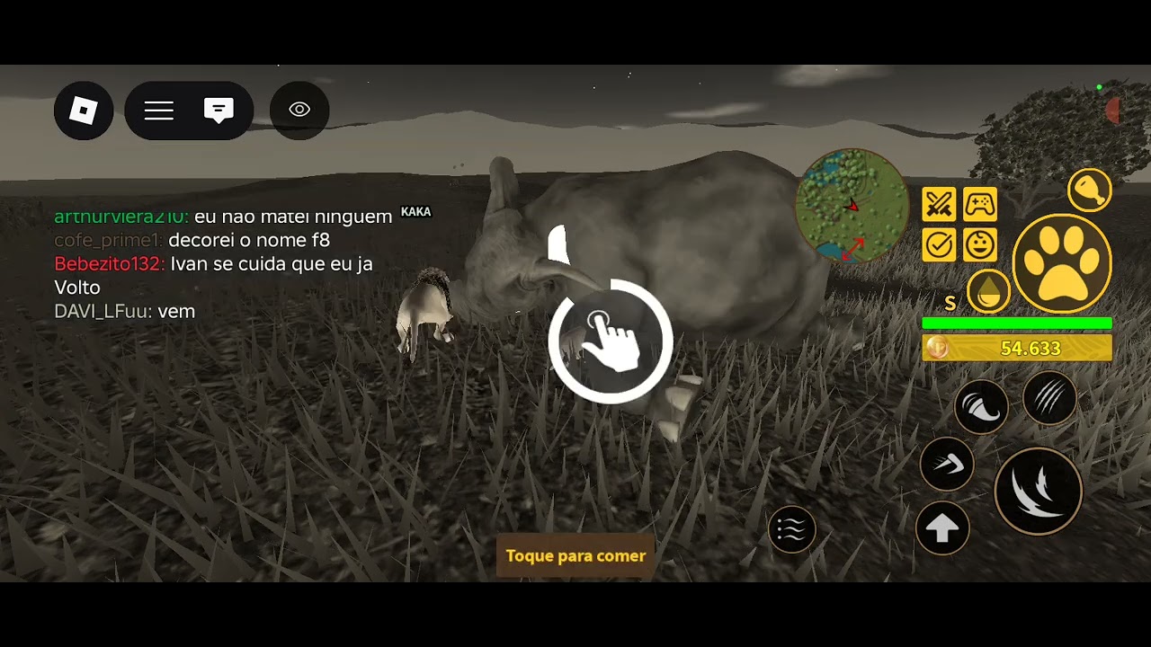 Eu uma família de leões jogando com escrito