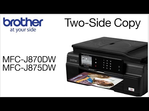 Making a two-sided copy on a Brother MFC-J870DW