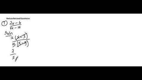 Reducing Rational Expression