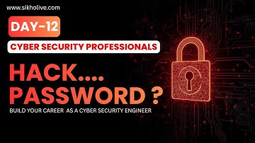 Cyber Security Professionals || Owning Password ? || Using John and Hydra as a pro ? || sikholive
