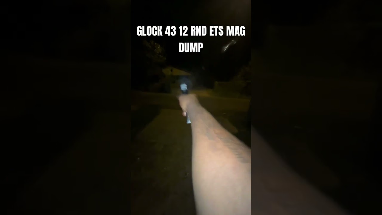 GLOCK 43 12 RND ETS MAG DUMP (NO JAM)
