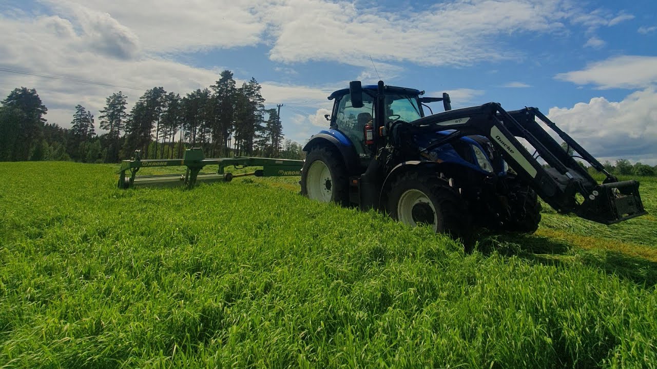 Vi börjar slå ! Grässkörden 2025 ! #1 || Bondevloggen ||