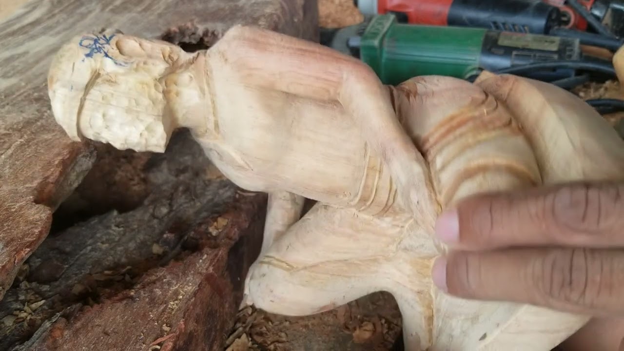 Amazing Sculpture Hand Carving Project for Beginner | How to make wood carving  | Carving Tips