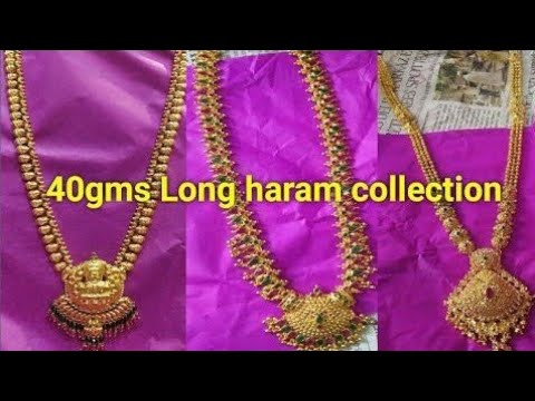 New Latest Gold Haram Designs - Beautiful Long Chain Design With Gold  Pendent 2022-23 