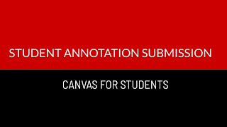 Canvas for Students  Student Annotation Wealth