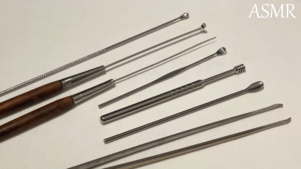 ASMR (No Talking) 쇠 귀이개들만 모아모아서 귀청소 해드릴게요 / Metal earpick Ear cleaning