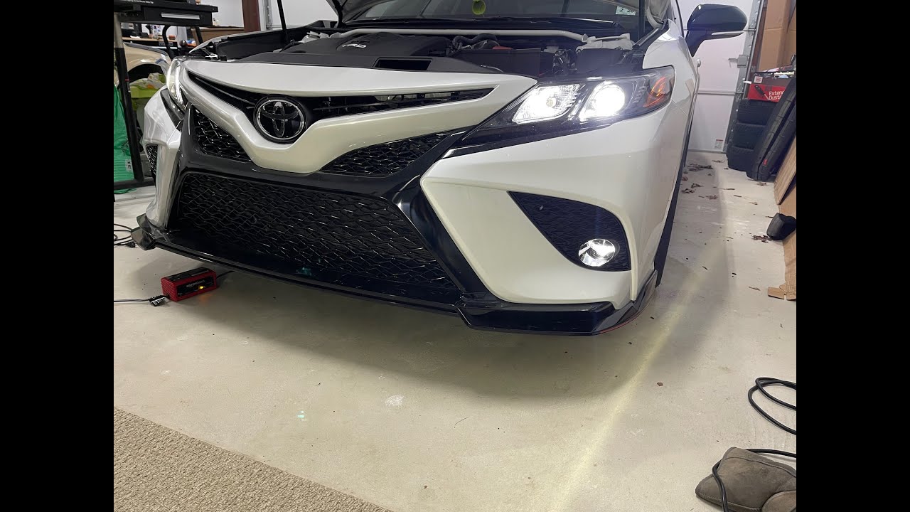 20182023 Toyota Camry OEM fog light install SE XSE TRD YouTube