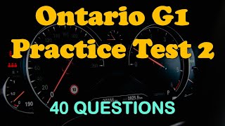 Ontario G1 Practice Test 2 [40 Q/A]