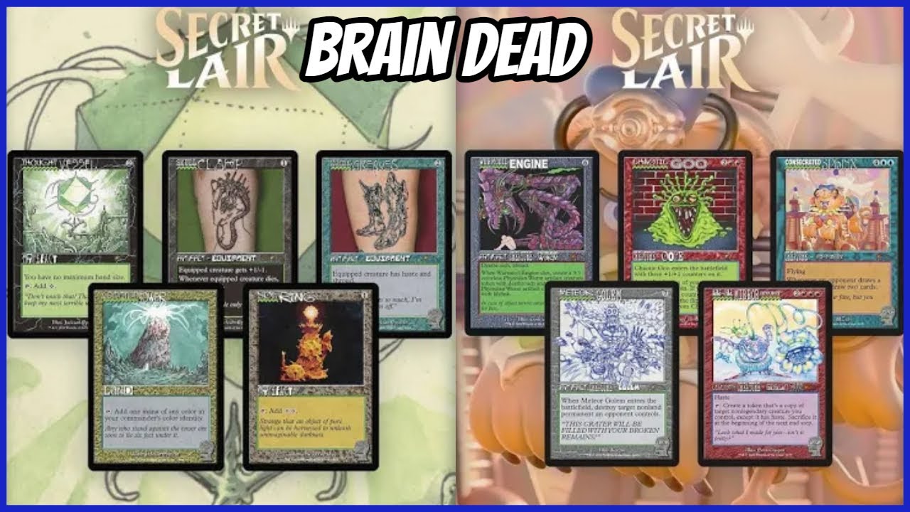 braindead mtg cards Secret Lair x Brain Dead: Lands Foil Edition  TCGFIX