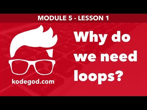 Module 5 - Lesson 1 ► Why do we need loops? [Learn Programming]