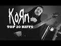 Top 20 Korn Riffs (+TAB)
