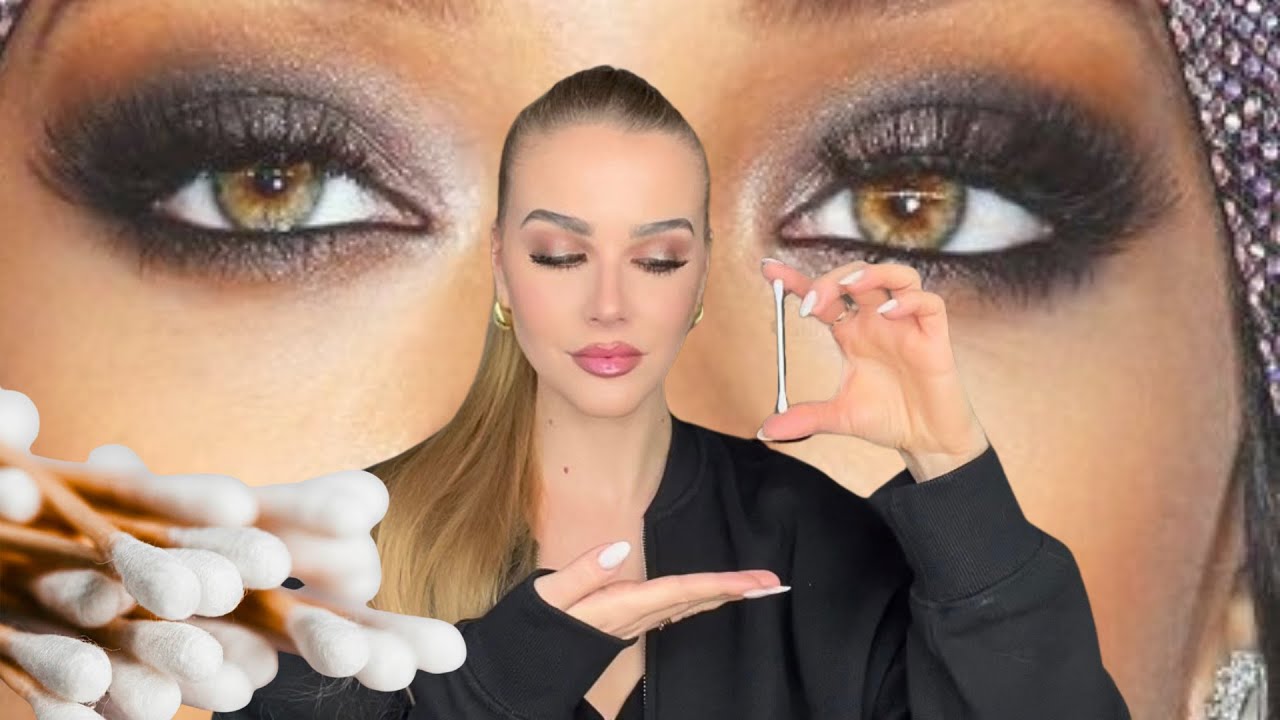 Smokey Eyes FACILE in 5 minuti con un COTTON FIOC!