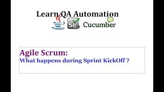 What Happens During Sprint KickOff ?