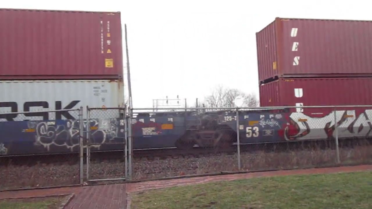 (2-18-2026) CSX eastbound intermodal train in Marion Ohio.
