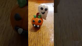 Как растет тыква*тыква из пластилина на Хэллоуин 🎃👻🍬#shorts #тыква #хэллоуин