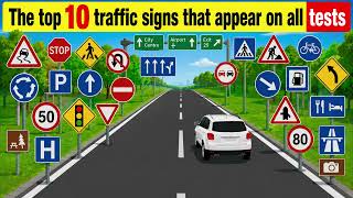 Top 10 Traffic Signs That Appear on ALL DMV Permit Tests