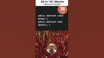 C# Abstract Classes - C# for .NET in 101 Shorts - 39 /101