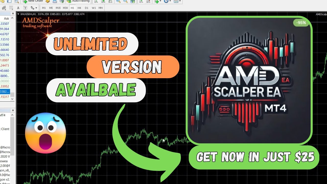 AMD Scalper V1.17 EA MT4 | Fast & Smart Scalping EA | Automated Forex Trading Bot