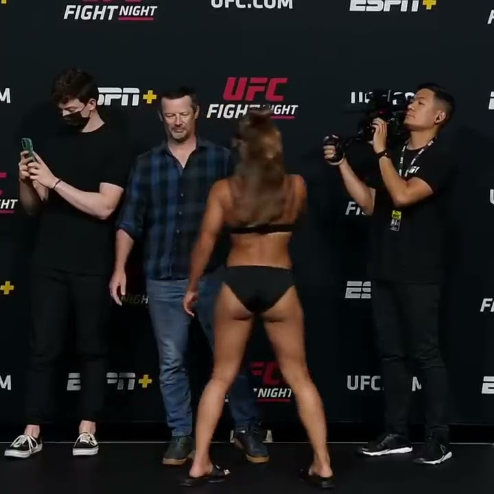Manon Fiorot vs. Tabatha Ricci - Weigh-in Face-Off - (UFC Fight Night: Rozenstruik vs. Sakai)