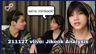 211127 vlive: Jikook/ Kookmin Analysis| Minkook is real?