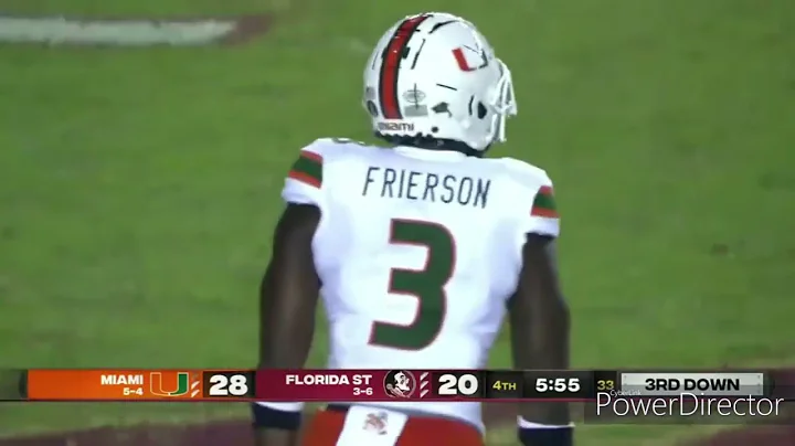 Gilbert Frierson "GB3" Miami Hurricanes Striker/OL...
