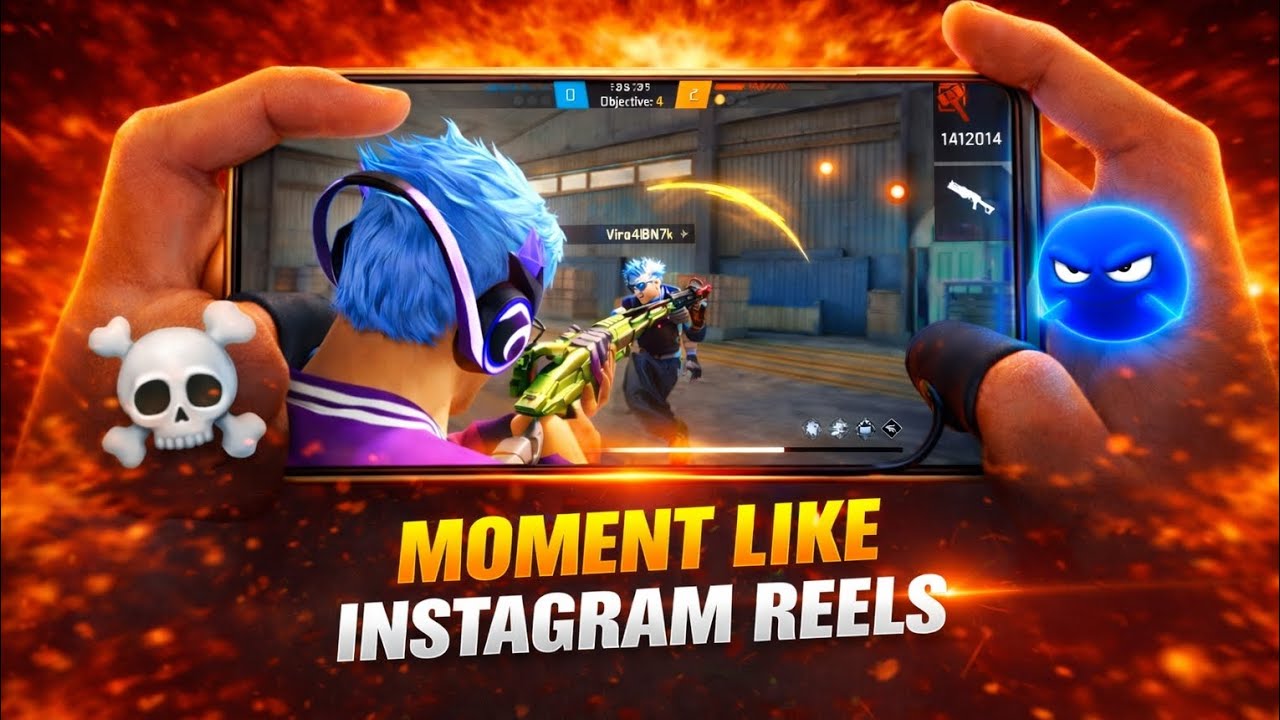 MOMENT LIKE INSTRAGRAM REELS 😱| FREE FIRE FREESTYLE GAMEPLAY.