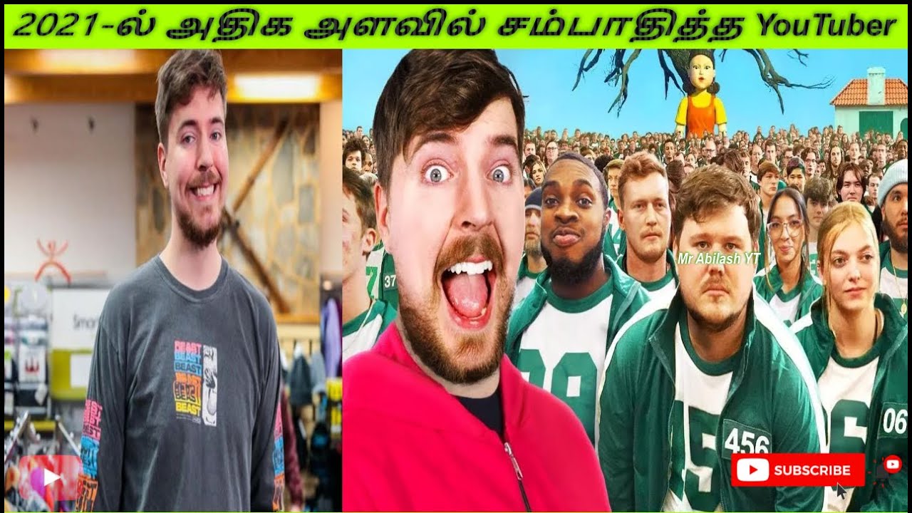 2021-ல் அதிக அளவில் சம்பாதித்த YouTuber | Mr Beast | தமிழ் | Mr Abilash YT | 